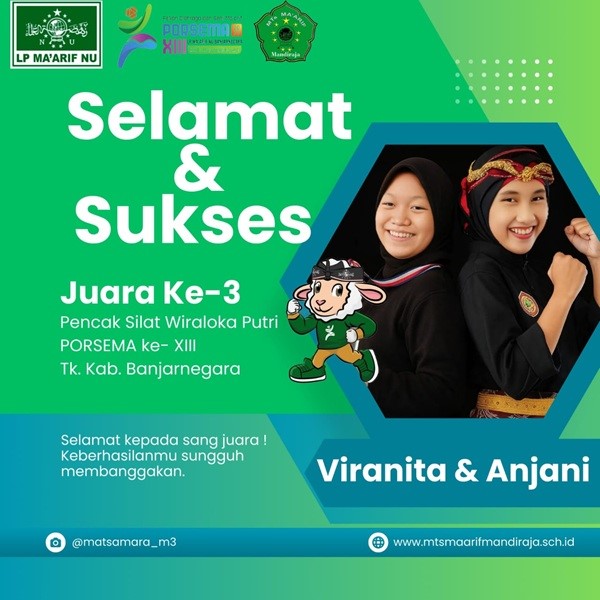 MTs Ma’arif Mandiraja Sabet Juara Porsema Kabupaten Banjarnegara Tahun 2025